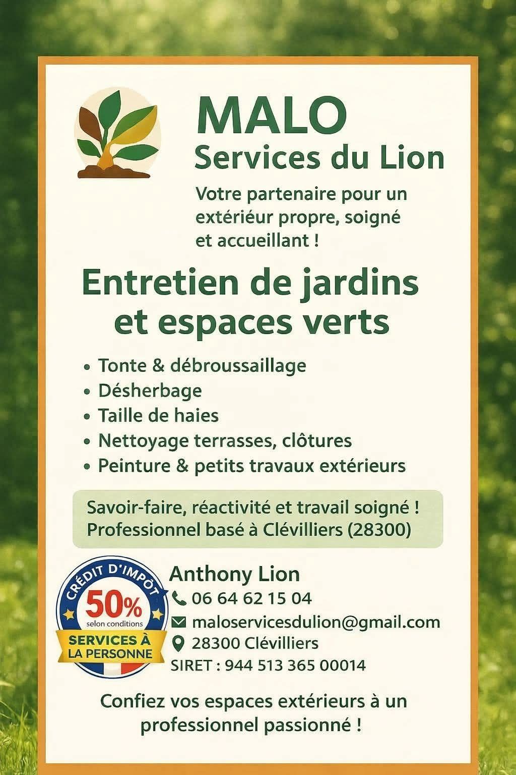 MALO Services du Lion – Anthony Lion